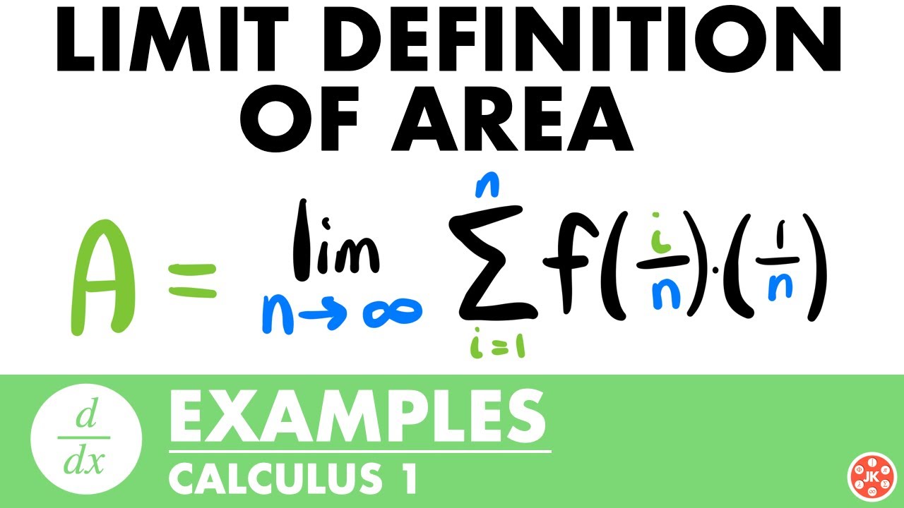 Area Using the Limit Definition Examples | Calculus - JK Math