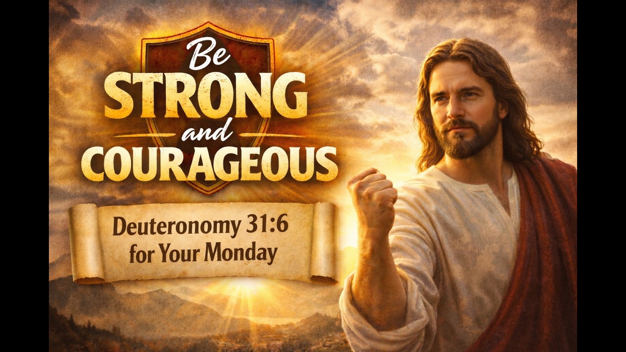 Be Strong and Courageous | Deuteronomy 31:6 for Your Monday