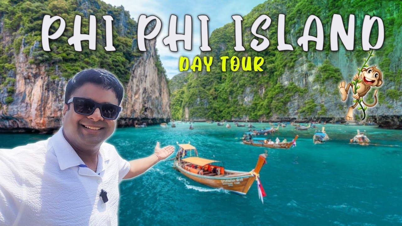 Day 2 in Paradise! 🌴 Phi Phi Islands Tour: Monkey Beach, Stunning Phi Phi Leh & Maya Bay Adventure