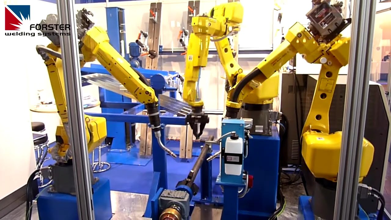 Roboterhandling + Schwei&szlig;en (Messe Demo) schwei&szlig;en #schwei&szlig;tisch #schwei&szlig;vorrichtung #schwei&szlig;roboter