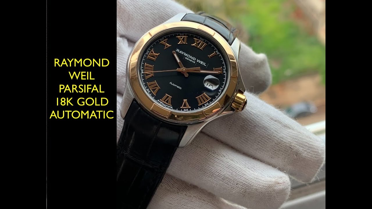 Raymond Weil Parsifal 18k Gold Bezel Automatic 2970-SC5-00208 Watch | Review Valjoux Relogios
