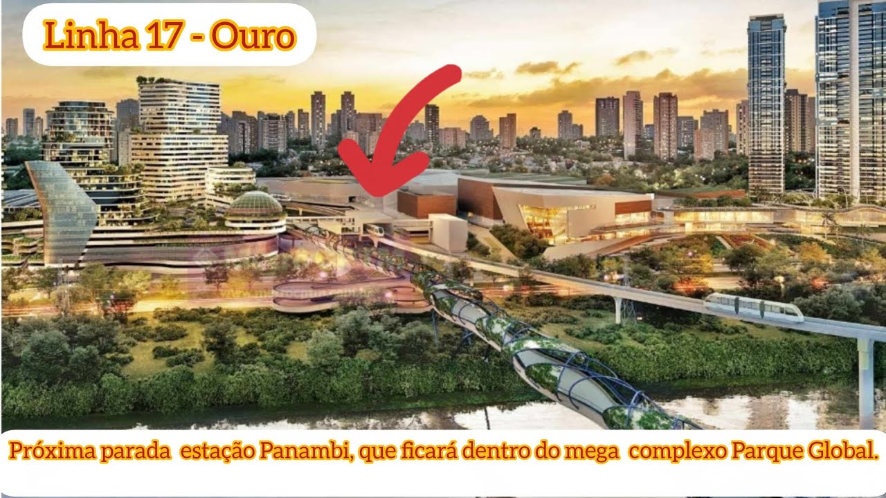 Local da estação Panambi 2° Fase da Linha 17 - Ouro.