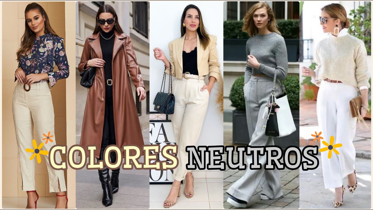 TENDENCIAS DE MODA EN COLORES NEUTROS 🤍🖤🤎 PARA QUE LUZCAS SOFISTICADA Y SUPER CHIC