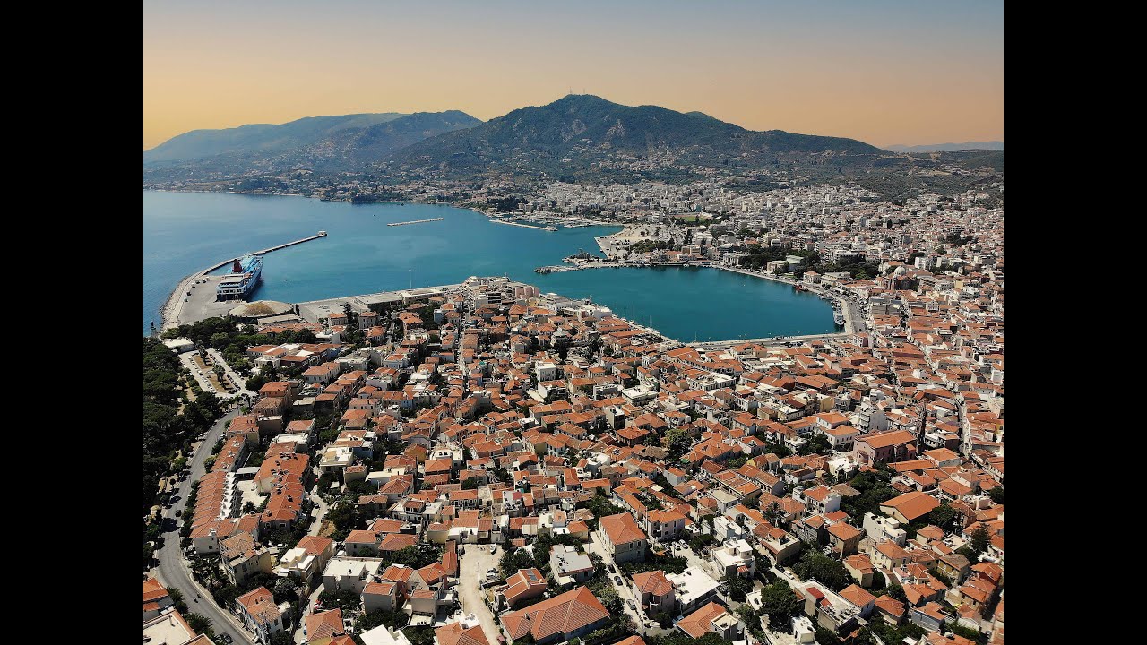 Λέσβος-Μυτιλήνη.Lesvos-Mytilene.Beautiful island.4K VIDEO Aerial Skyview.