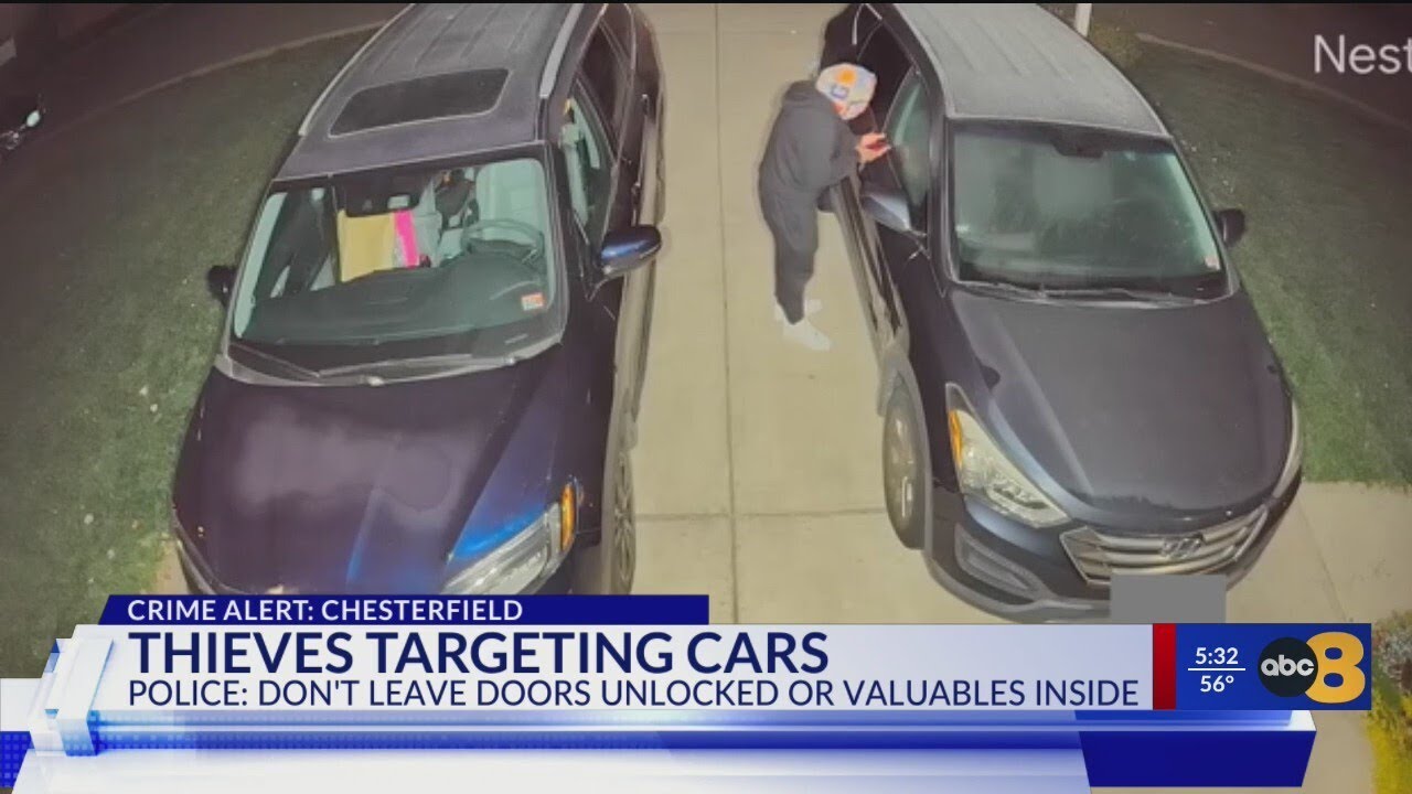 Spread holiday cheer...don't steal it: Chesterfield County Police need help identifying car theft gr