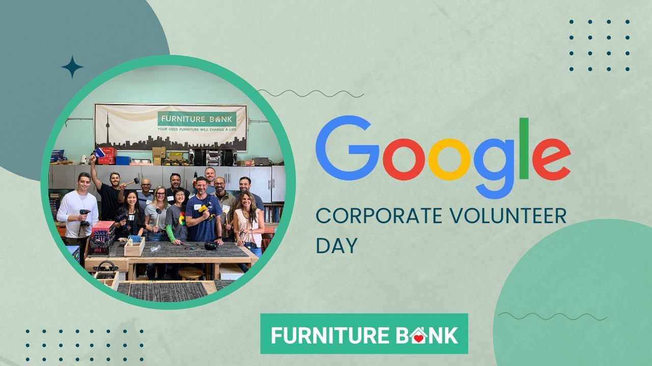 Google volunteer's at Furniture Bank