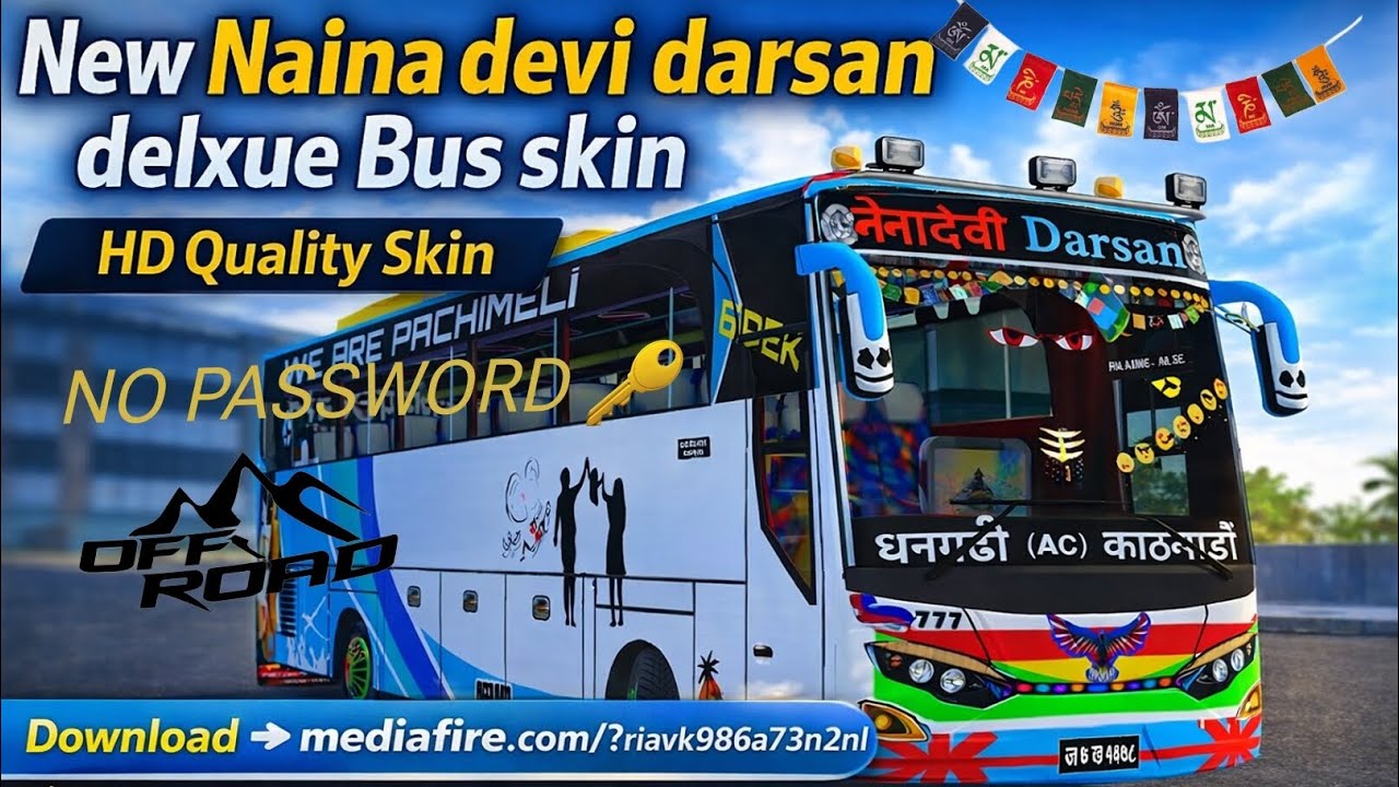 NEW NEPALI NAINA DEVI DELUXE BUS SKIN ❤️😘Like Comment Suscribe ❤️