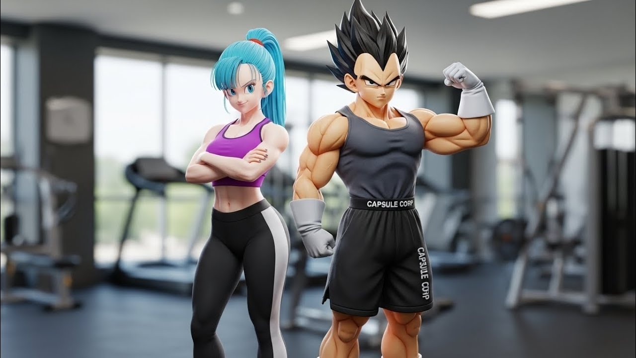Vegeta & Bulma Gym Together 💪❤️ | Saiyan Power Couple