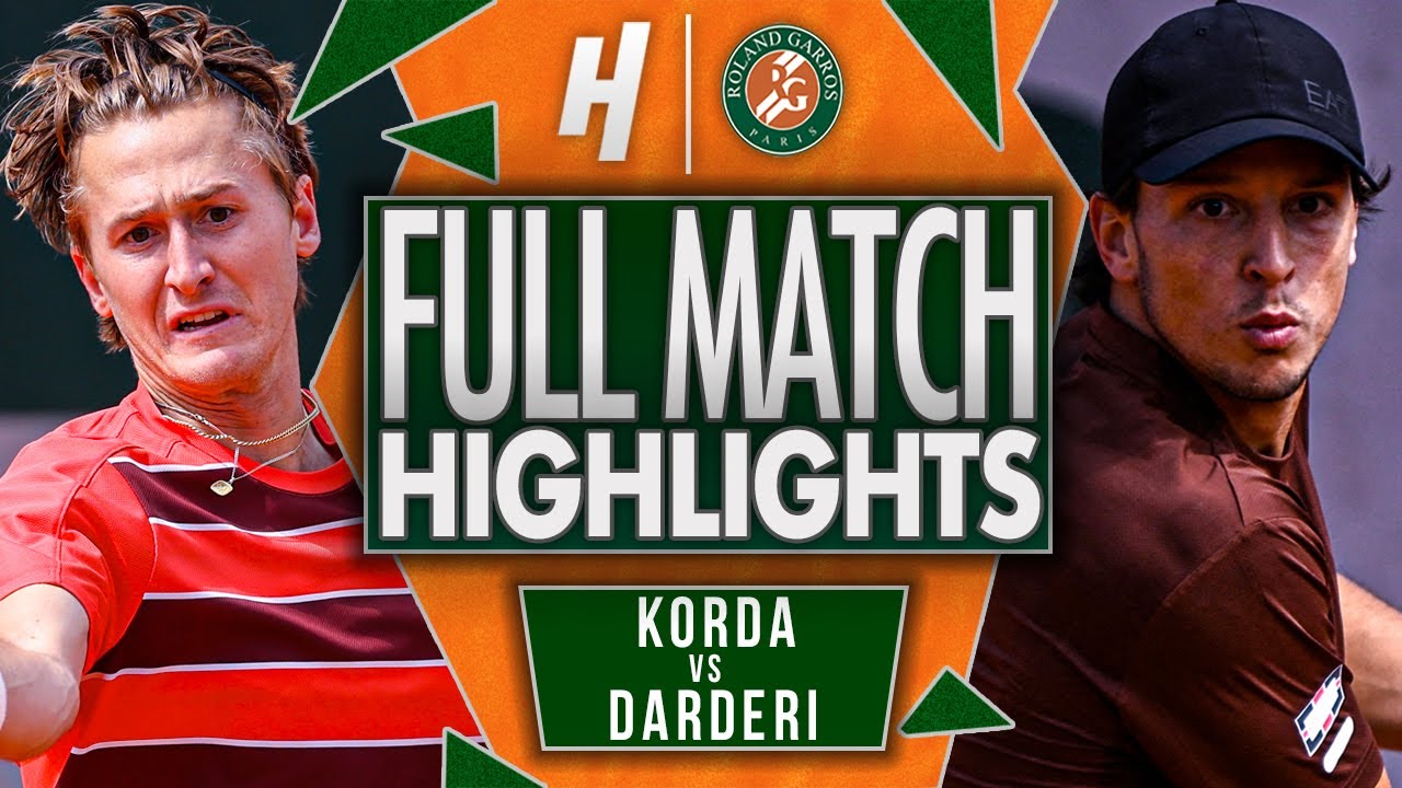 Sebastian Korda vs Luciano Darderi - FULL Match Highlights | Roland Garros 2025