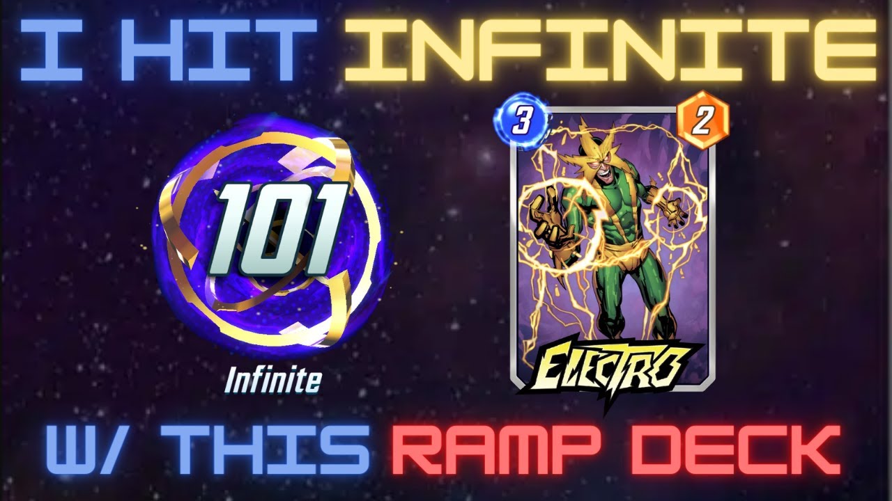 I Hit INFINITE with this Electro Ramp Deck in Marvel Snap!!! FINALLY!!!