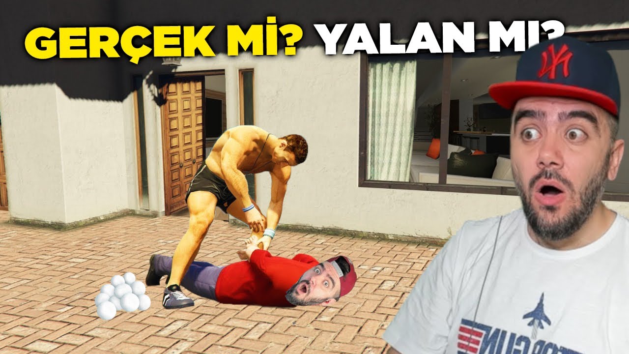 KANLI EVDEN ADAM ÇIKTI ❄️ KAR TOPU ATTIM BENI TUTTUKLADI  - GTA 5 MODS