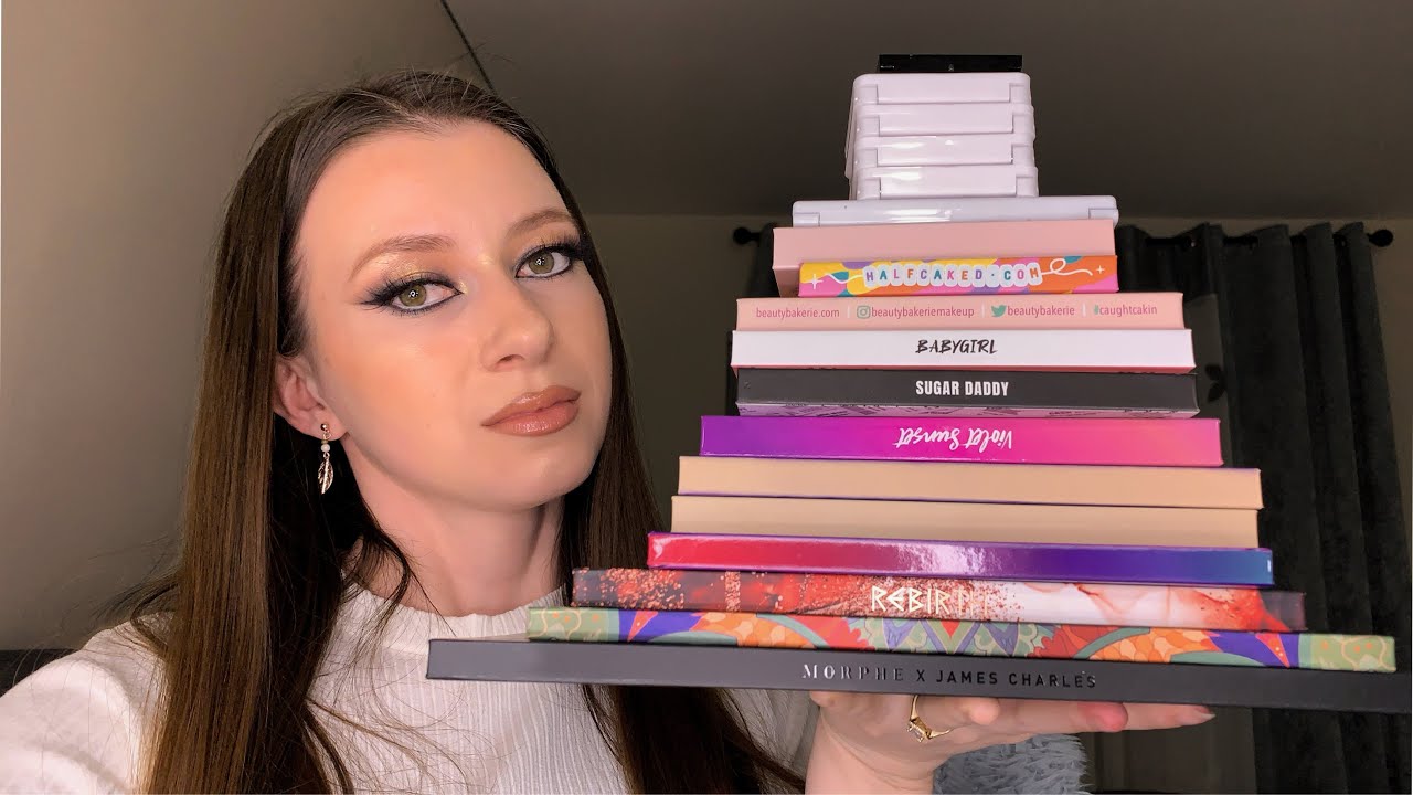 ASMR Eyeshadow Palette Collection 🤍 (Shqip/Albanian) #softspoken
