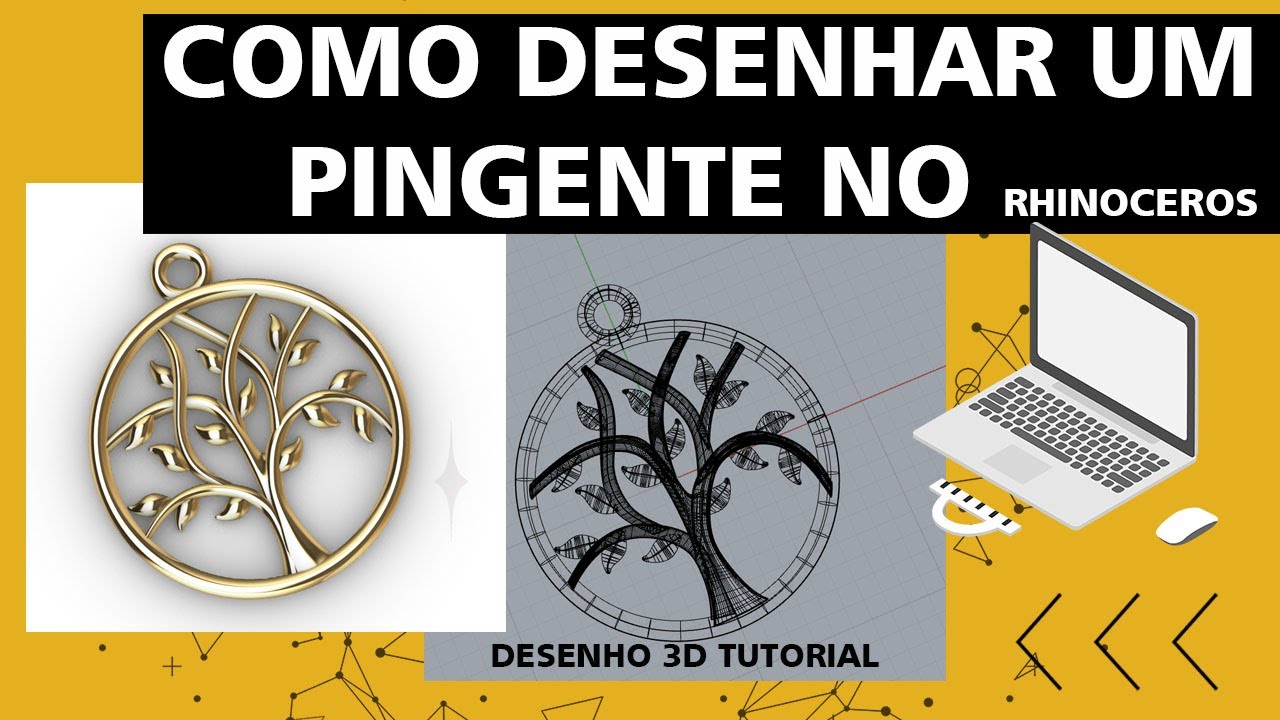 COMO DESENHAR UM PINGENTE NO RHINOCEROS  TUTORIAL #1