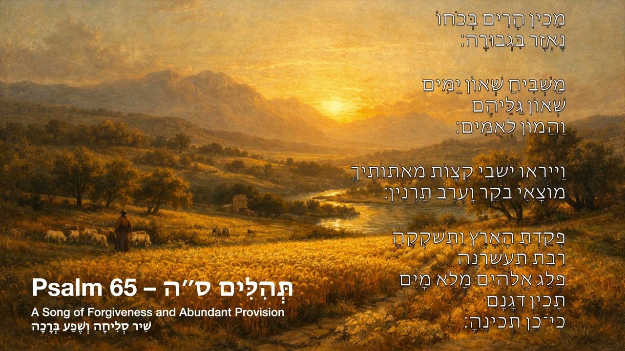 Psalm 65 – תְּהִלִּים ס״ה – Hebrew Version | Psalms Music Project