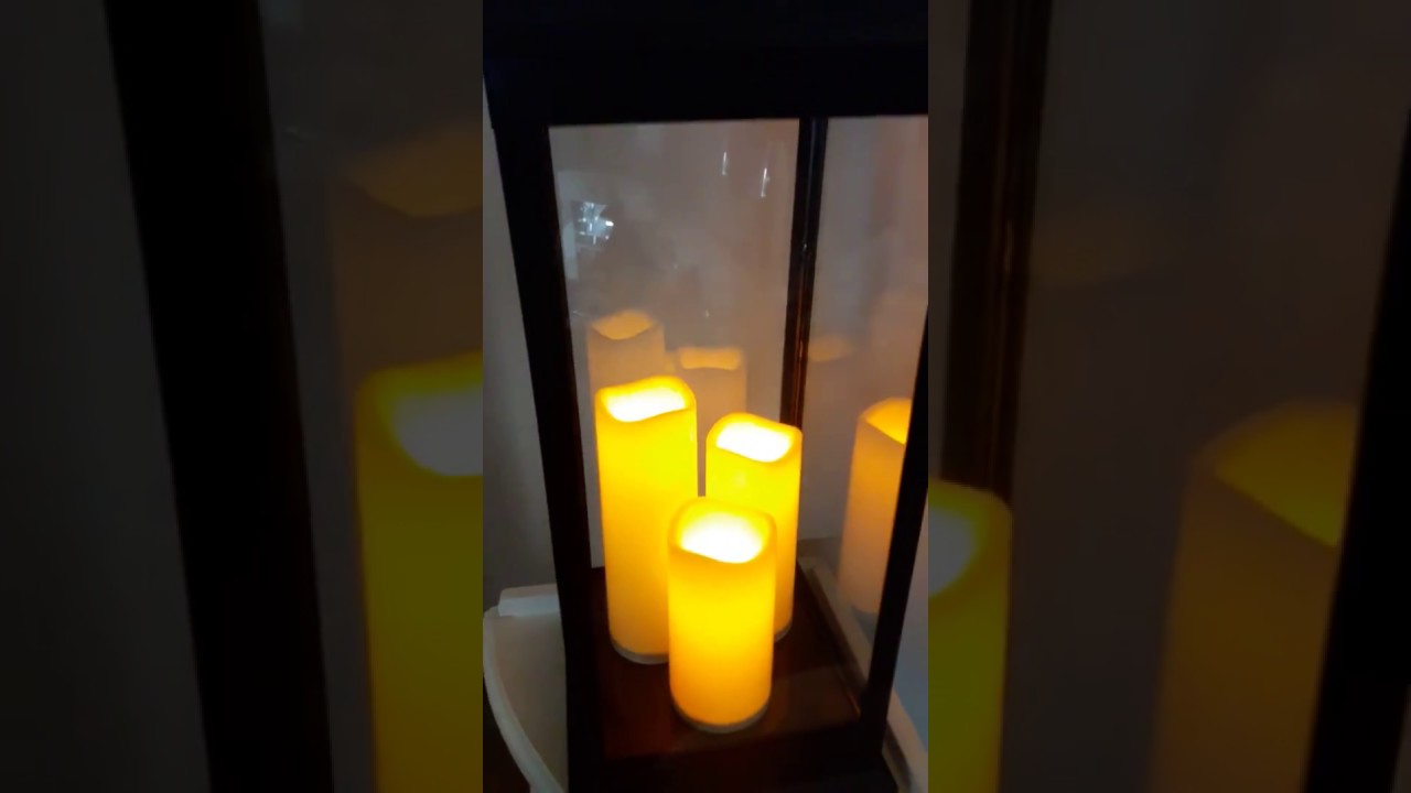 FAROL FANAL GIGANTE NEGRO TRIPLE VELON LED CALIDO