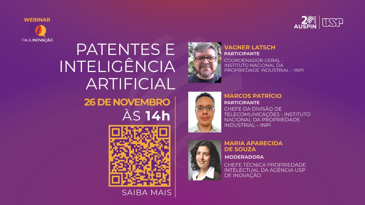 Webinar Fala Inovação | Patentes e inteligência artificial