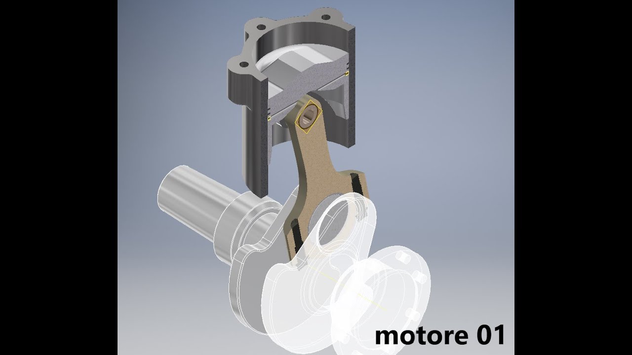 Pier CAD 3D - Corso base Inventor Pro (Video 6/1 Assieme Motore a scoppio)