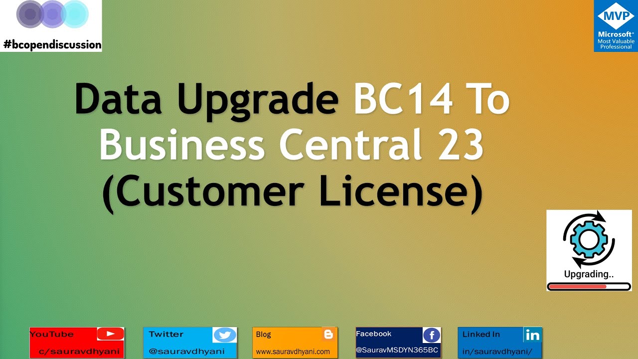 Data Upgrade from Business Central 14 to Business Central 2023 using Customer License.