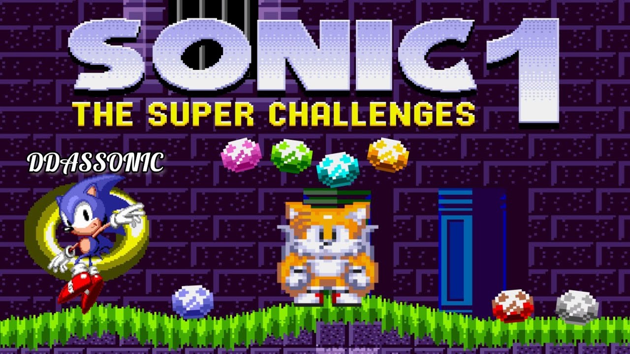 Sonic 1 - The Super Challenges (Super Tails) • Sonic Hack Longplay