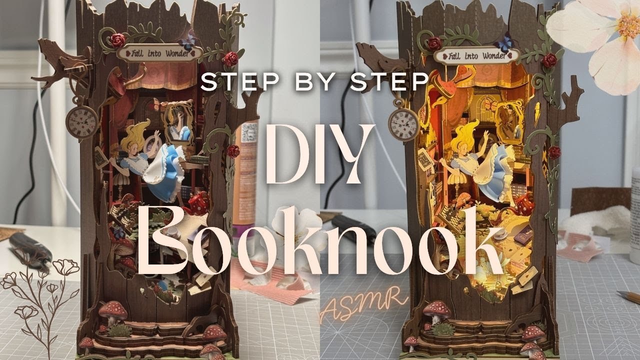 DIY Miniature Booknook | Rolife Fall into Wonder | ASMR | Relaxing & Soothing