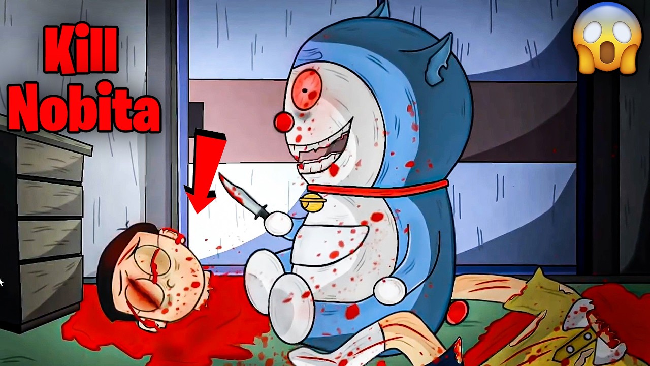 Doraemon Kill Nobita Dark Parody 😱