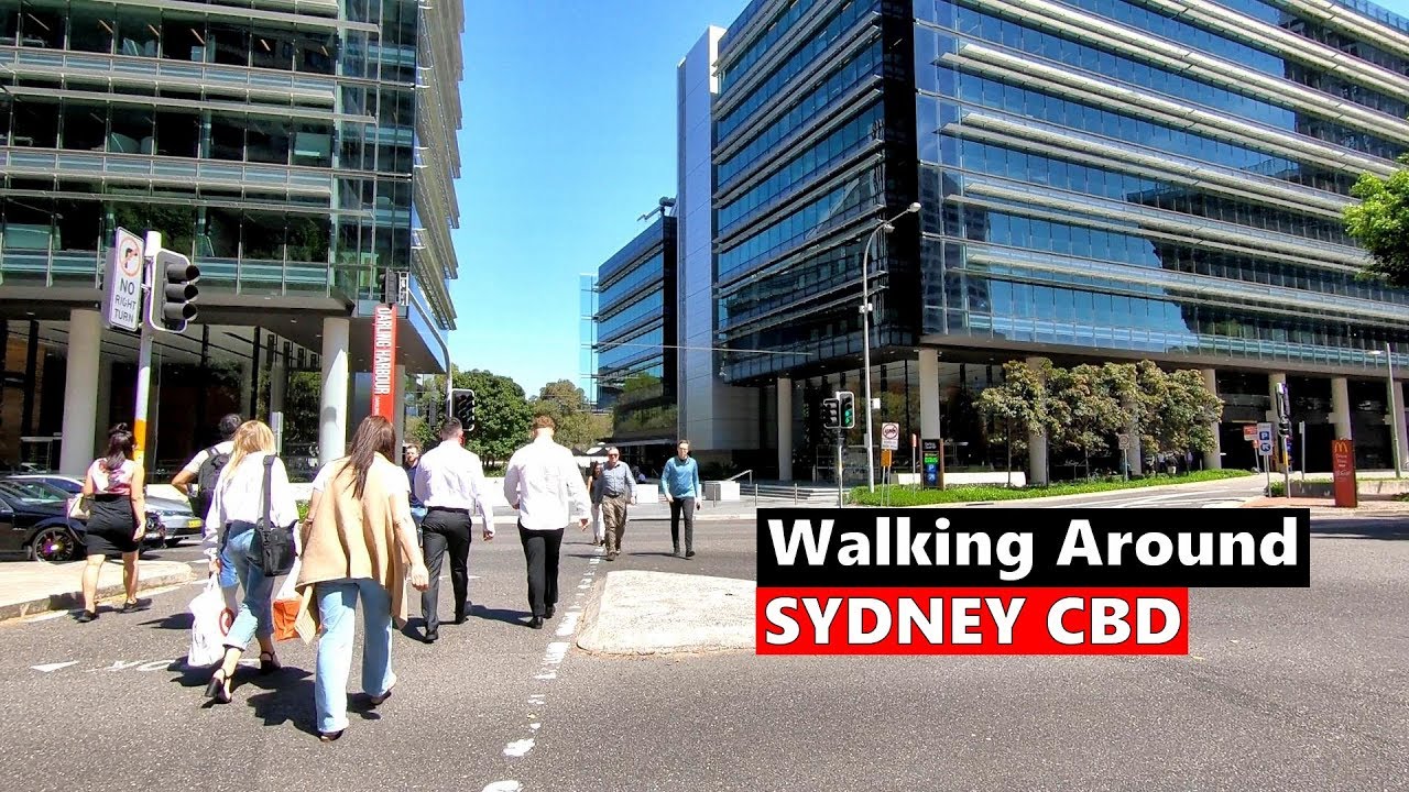 Walking Around SYDNEY CBD From Town Hall To Darling Harbour & Chinatown, Sydney Australia