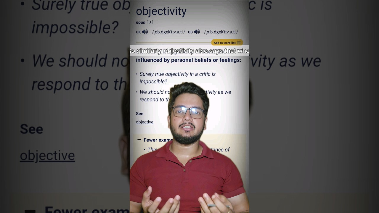 Objectivity and it's examples #ethics #upscmains #upscexam #upsc