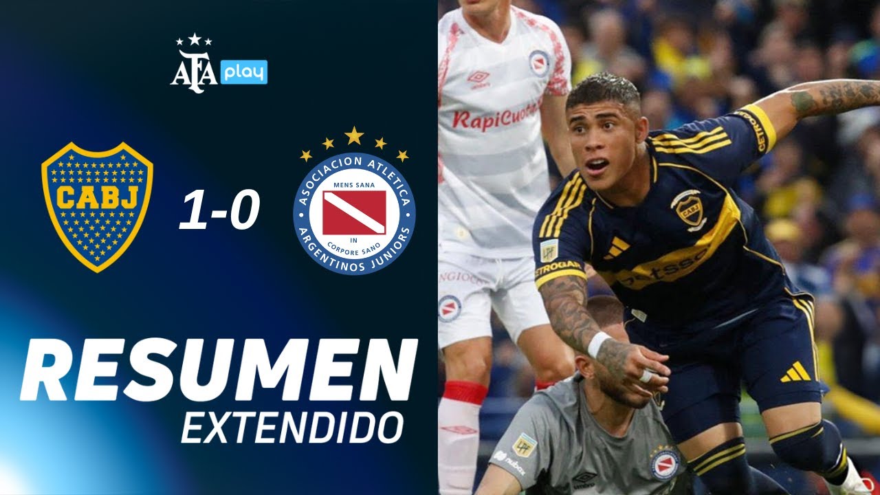 Boca Juniors 1 vs. 0 Argentinos Juniors - #TorneoClausura2025 | Resumen Extendido | Cuartos de Final