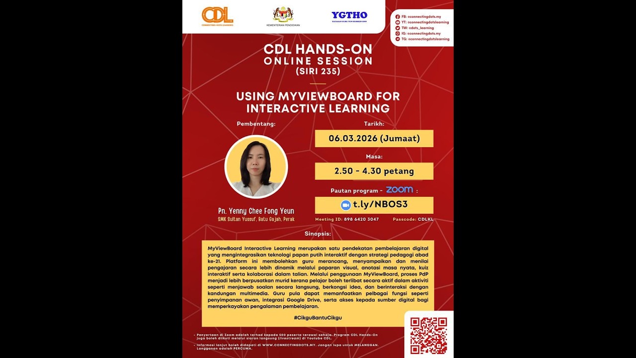 [LIVE] CDL Hands-On KL (Siri 235) — Using myViewBoard for Interactive Learning