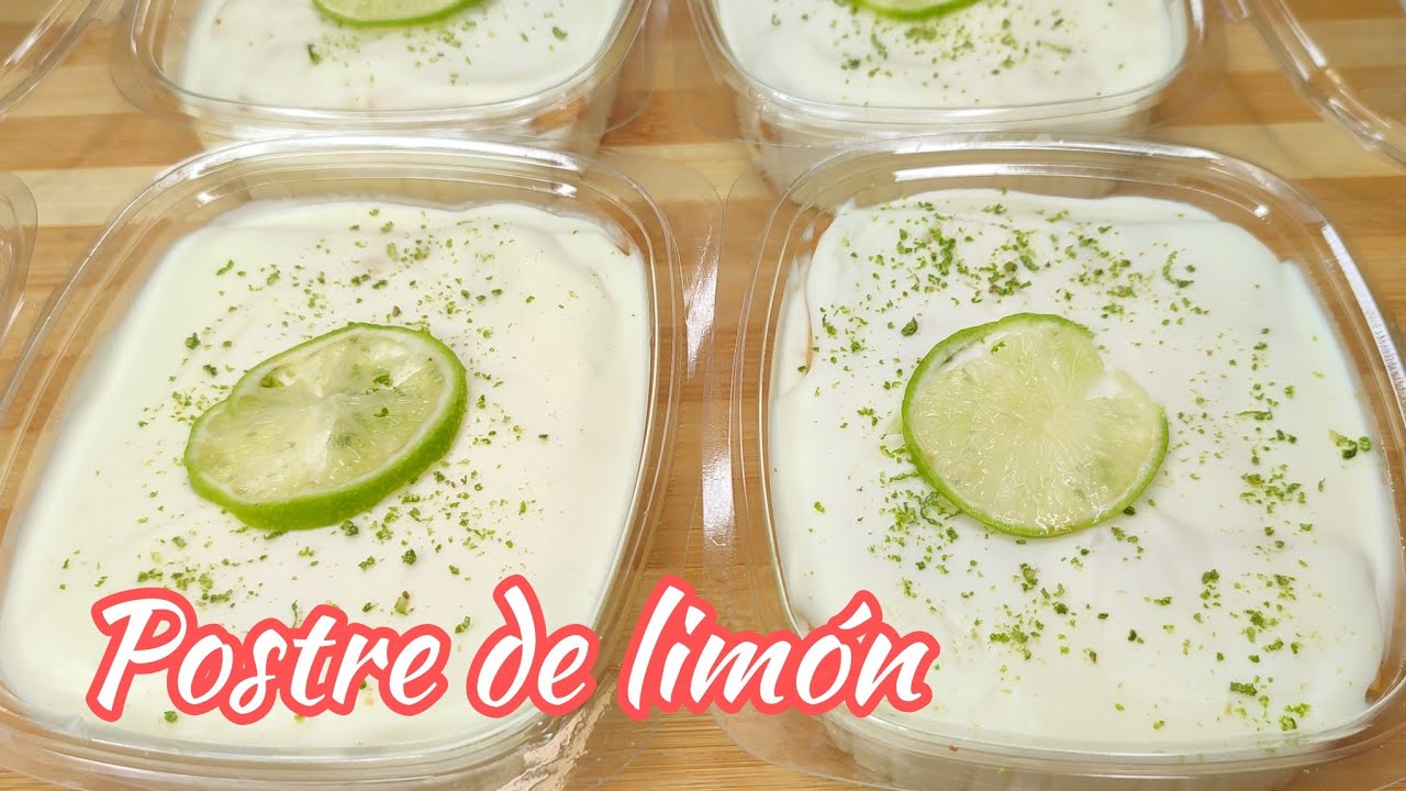 postre de limón 4 ingredientes