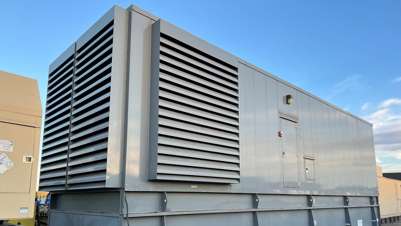 Caterpillar 2250 kW Diesel Generator Start Up And Load Test