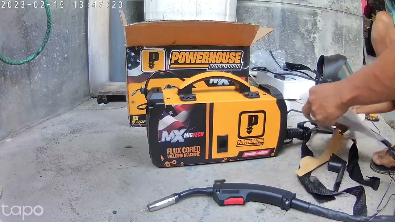 powerhouse gasless 3in1 migweld tech 300  (unboxing by a novice diyer)