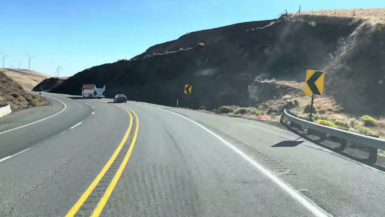 October 2025, Driving in Washington, Centerville Road US 97 to Sam Hill Memorial Bridge, Oregon