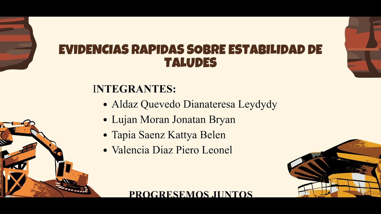 Sesión 9: EVIDENCIAS RAPIDAS SOBRE ESTABILIDAD DETALUDES