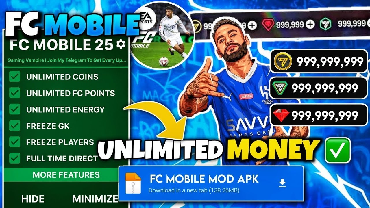 FC Mobile MOD APK v26.1.02 Gameplay | FC MOBILE 26 Unlimited Gems & FC Points