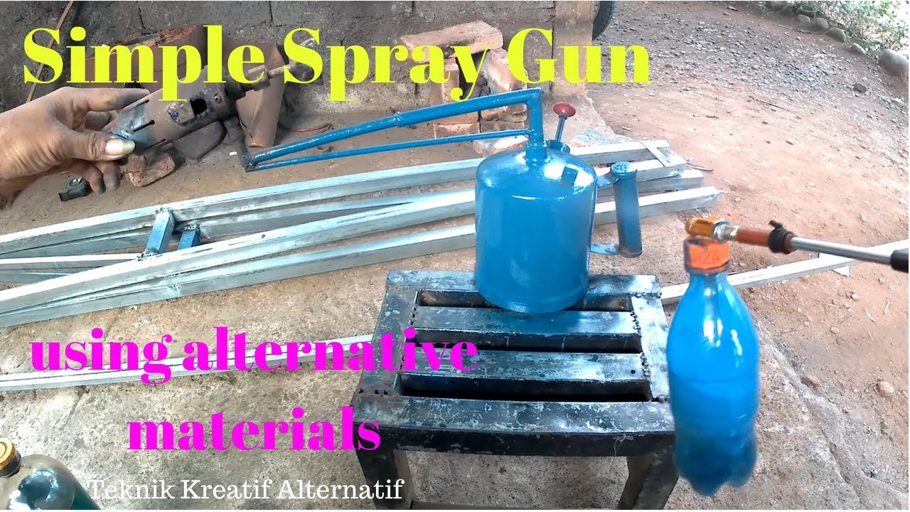 Simple Spray Gun using alternative materials.