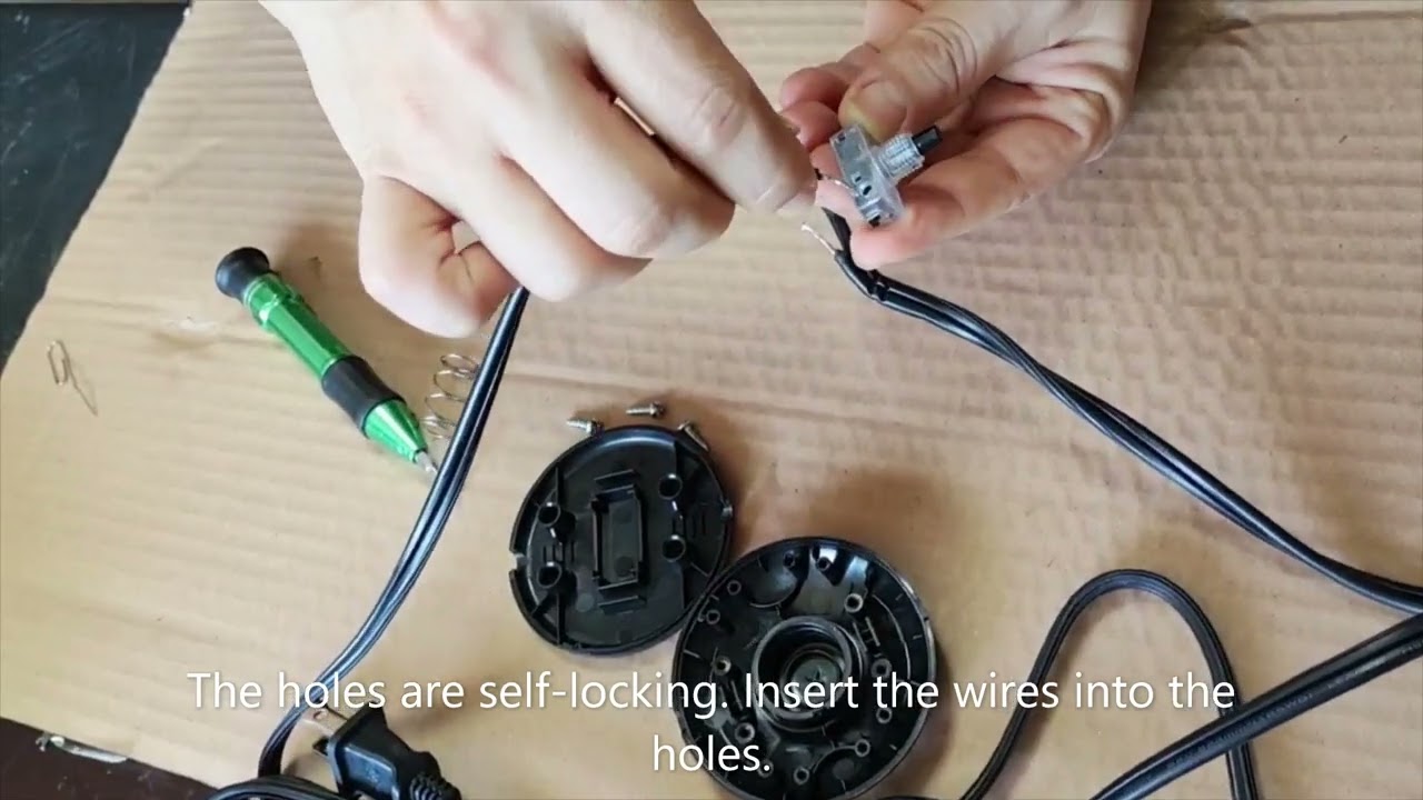 How to replace the foot switch interior