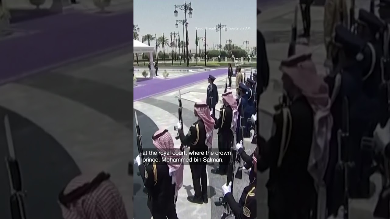 Trump receives lavish welcome in Saudi Arabia