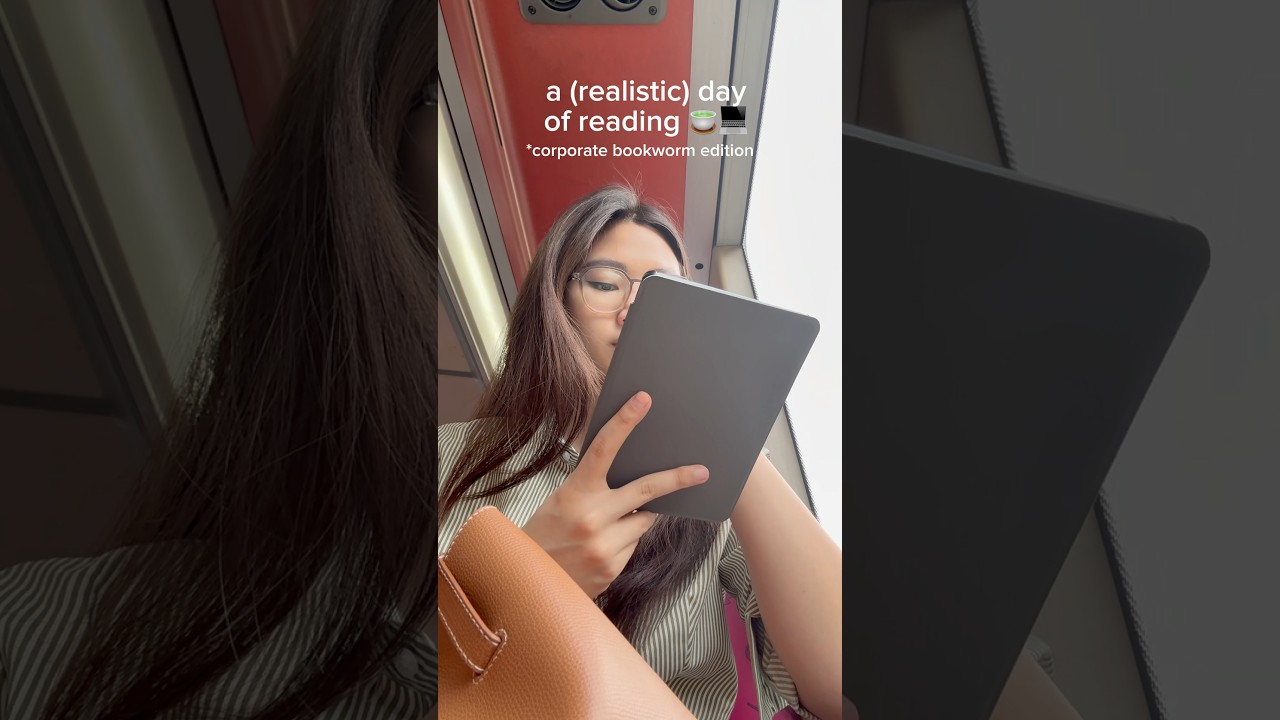 how much i actually read with a 9-5 💻🍵 #booktok #corporategirl #kindle #booktube #readingvlog