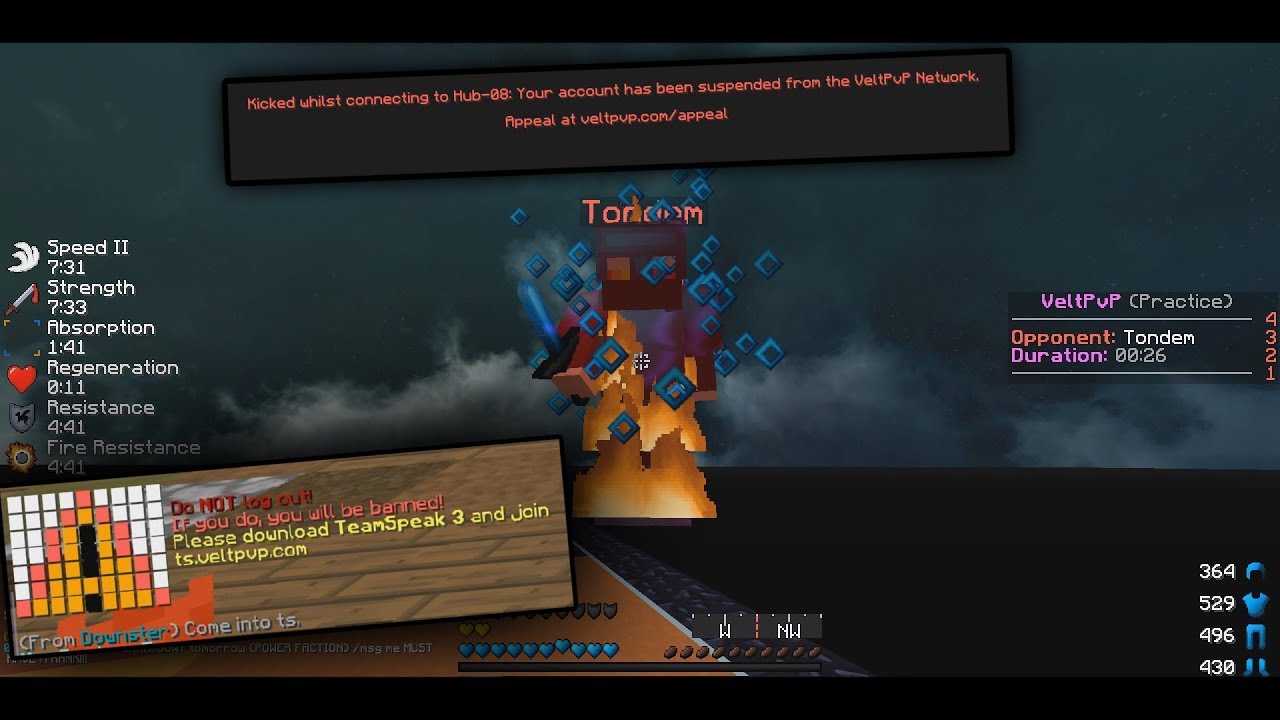 ALT PVP - STAFF FREEZE AND BAN ME (TROLLING STAFF) - VeltPvP (Minecraft PvP)