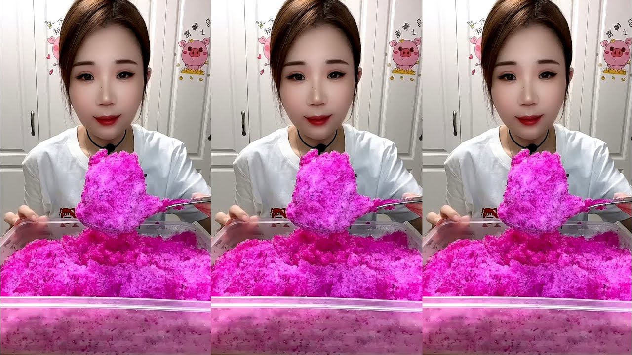 ASMR SHAVED ICE EATING YY