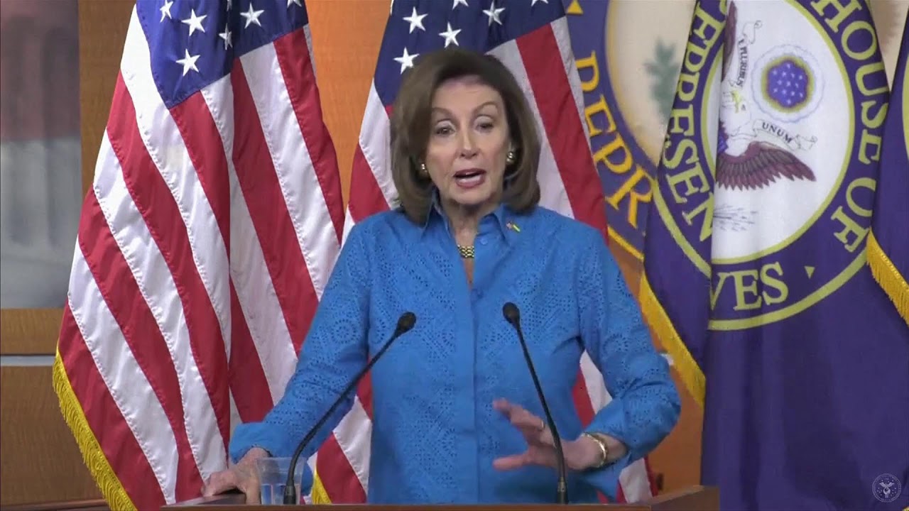 Speaker Nancy Pelosi Holds Weekly Press Conference I LIVE