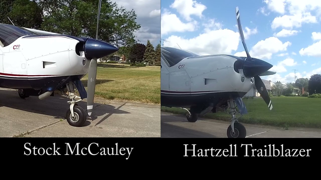 Comparing the Hartzell Trailblazer prop to the original McCauley (starting and stopping)