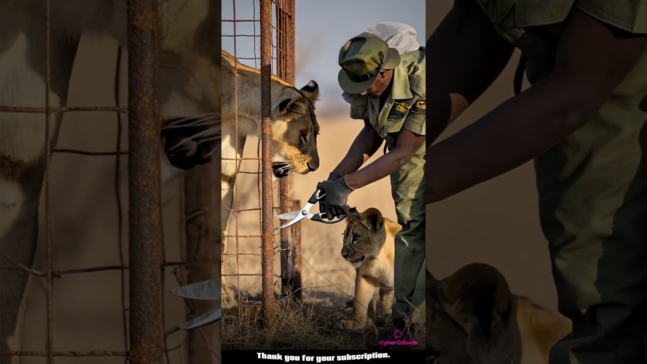Lion Cub's Rescue Mission: A Heartwarming Tale of Hope and Freedom