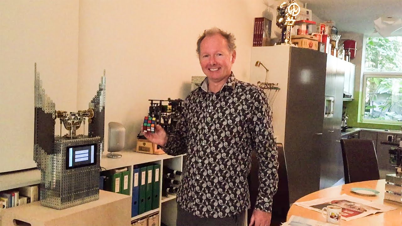 Rubik cube solving machine: a tribute to Ernő Rubik
