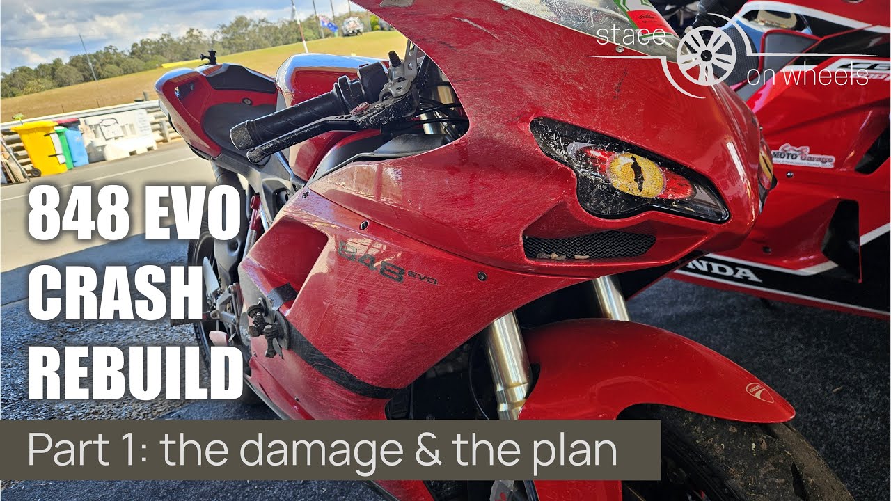 Восстановление трекового мотоцикла Ducati 848 Evo после аварии. Часть 1: Повреждения
