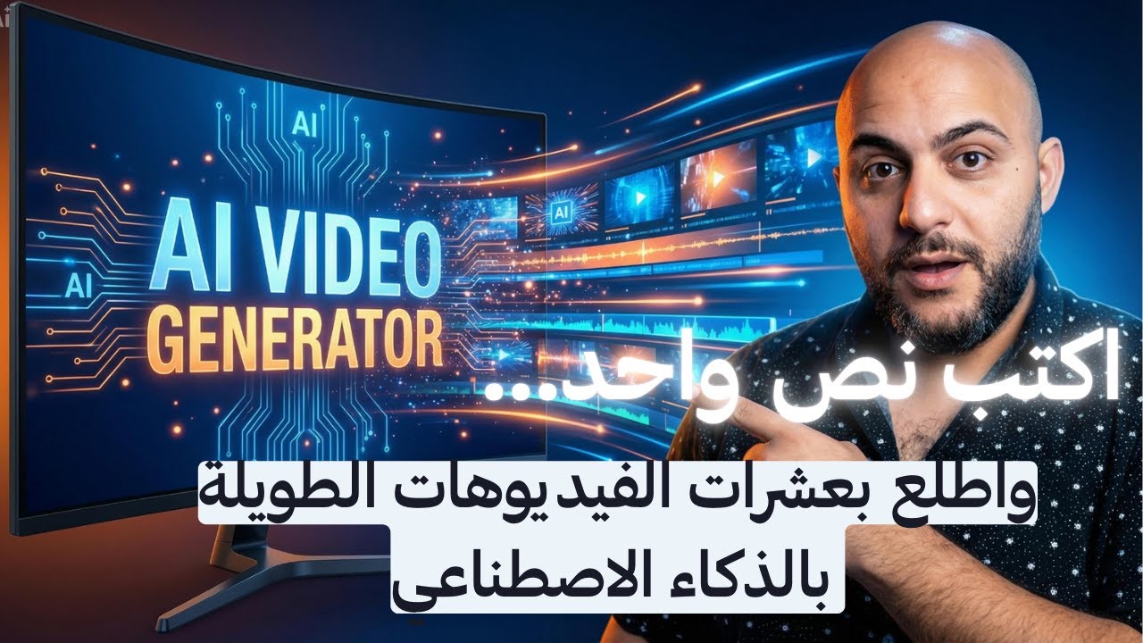 تحويل أي نص لفيديو طويل تلقائيًا | أتمتة يوتيوب بدون مونتاج ولا خبرة
