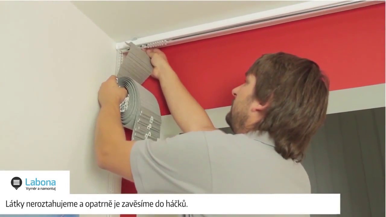 Vyměření a montáž vertikální žaluzie