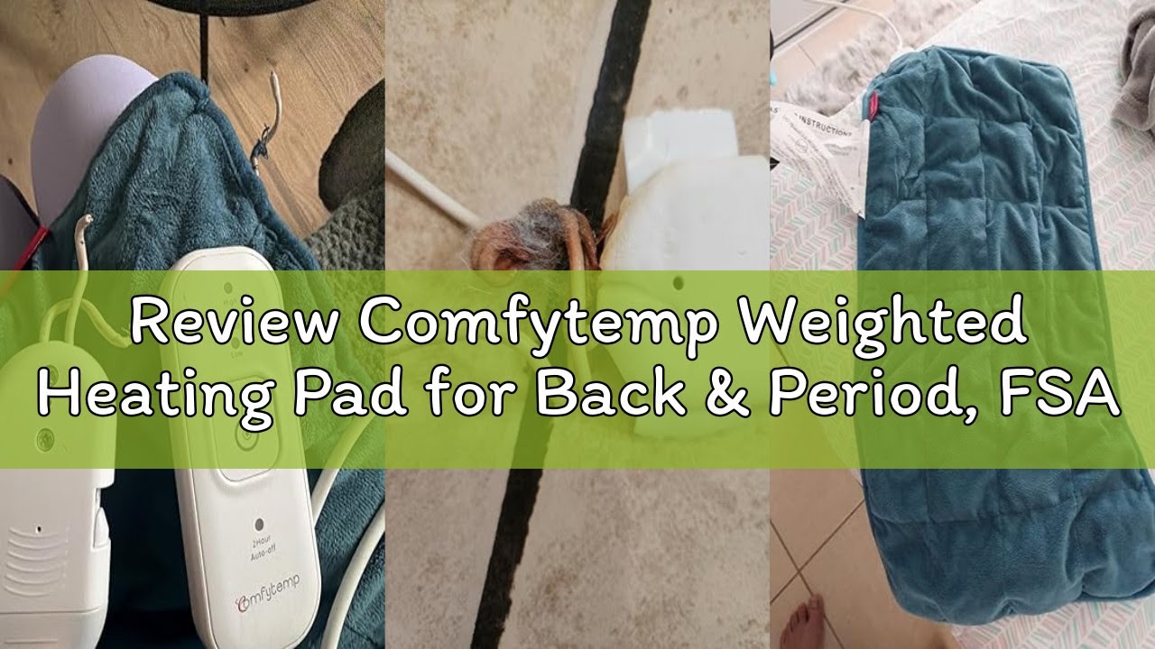 Review Comfytemp Weighted Heating Pad for Back & Period, FSA Eligible Electric Heat Pad, Valentines