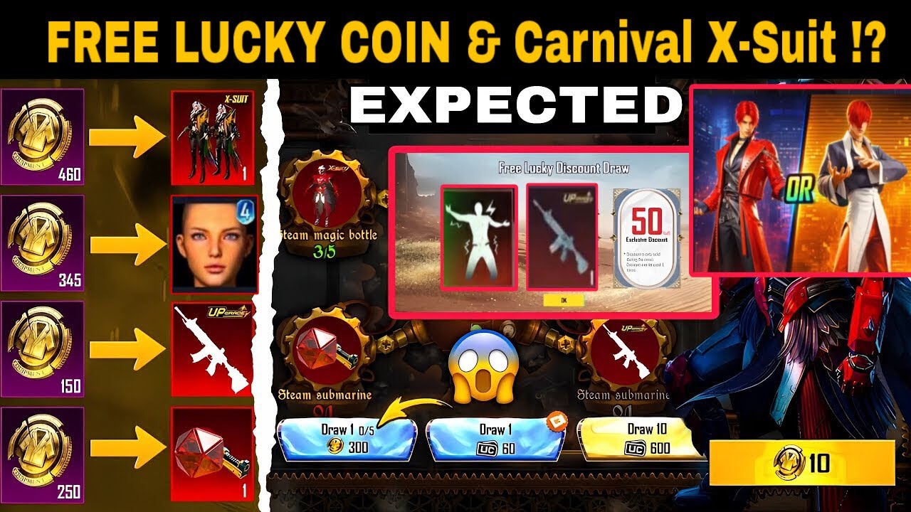 😱 New M416 Again Ultimate & Free Upgradable Skin & Free Lucky Coins & New Carnival X-Suit  | PUBGM